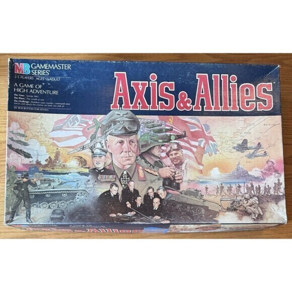 Axis & Allies - A Game of High Adventure - Complete! Milton Bradley 1984